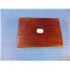 Image 6 : Mahogany case, 5" x 6 1/2" x 1 1/4" fitted for a very small pistol, no key or label  - CONSIGN # PC 