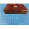 Image 8 : Mahogany case, 5" x 6 1/2" x 1 1/4" fitted for a very small pistol, no key or label  - CONSIGN # PC 