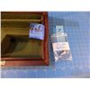 Image 13 : Mahogany case, 9 1/4" x 5 3/4" x 2 1/4", fitted for a small pistol, with key and label "W. Child, St