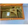 Image 2 : Oak case, 9 1/2" x 5 3/4" x 2" , futted foe a small percussion pistol, no label or key - CONSIGN # P