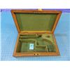 Image 3 : Oak case, 9 1/2" x 5 3/4" x 2" , futted foe a small percussion pistol, no label or key - CONSIGN # P