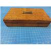Image 7 : Oak case, 9 1/2" x 5 3/4" x 2" , futted foe a small percussion pistol, no label or key - CONSIGN # P
