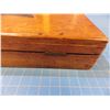 Image 9 : Oak case, 9 1/2" x 5 3/4" x 2" , futted foe a small percussion pistol, no label or key - CONSIGN # P