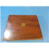 Image 5 : Mahogany case, 11 1/2" x 9 1/2" x 2 1/2" , fitted for a pair of pepperbox revolvers, no key or label