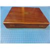 Image 8 : Mahogany case, 11 1/2" x 9 1/2" x 2 1/2" , fitted for a pair of pepperbox revolvers, no key or label