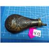 Image 1 : Fixed copper powder measure, body is 5 " X  3", spring works  --  CONSIGN # A2