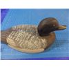 Image 8 : Decoy of what appears to be a scaup by well-known Wolfe's Island Ontario carver Tom Martindale --  C