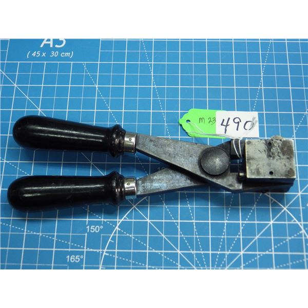 Modern Bond double cavity mold marked 378937 casting a flat nose 235 grain bullet  for the 38-55 car