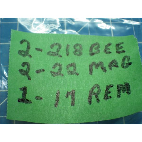 Collector Ammunition - 218 BEE, 22 MAG, 17 REM
