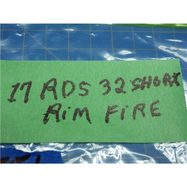 Collector Ammunition, 32 short rim fire