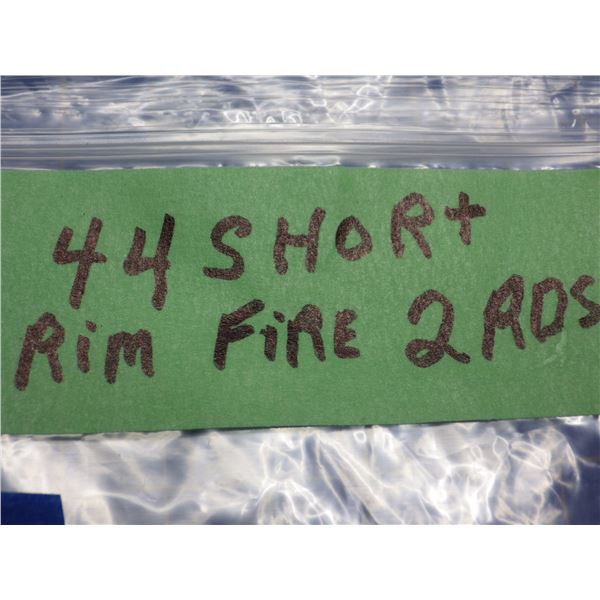 Collector Ammunition, 44 short rim fire