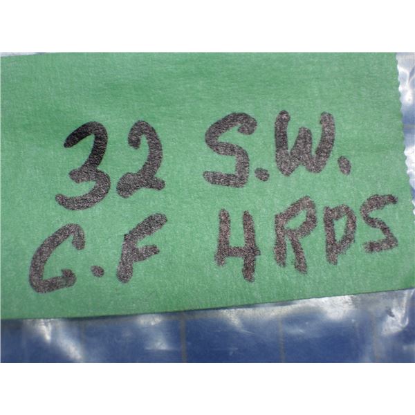 Collector Ammunition, 32 SW. Center fire.