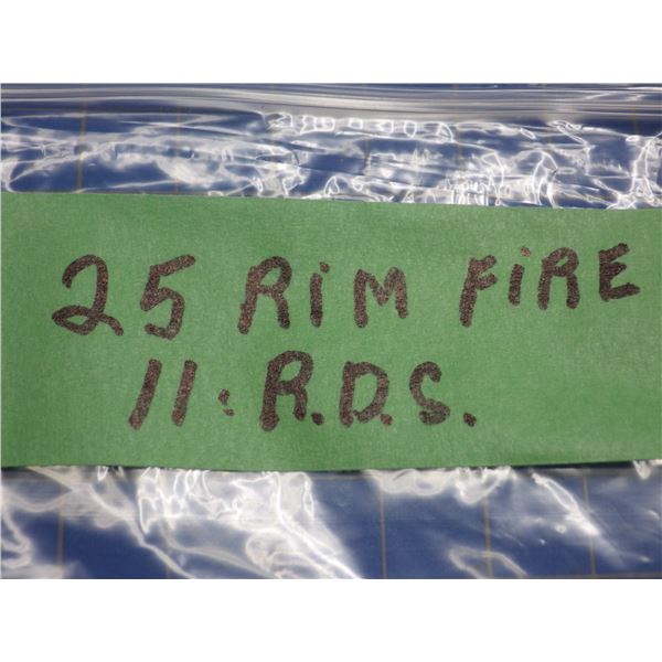 Collector Ammunition, 25 rim fire.