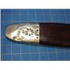 Image 13 : Fancy bowie knife , carved horn handle with silver grape fittings, 7 1/4" blade marked "Tiffany, Bro