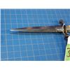 Image 5 : Boot dagger with 4 3/4" double edged blade with bone handle marked "Sim Patia", no manufacturers nam