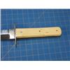 Image 8 : Bowie knife with 6 1/2" double edged blade marked Manhattan Cuttlery Compy Sheffield with bone handl