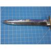 Image 9 : Bowie knife with 6 1/2" double edged blade marked Manhattan Cuttlery Compy Sheffield with bone handl
