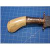Image 5 : Antique Philippine Muslim Moro Punal Keris Kris having 7” classical wavy blade with bone ha