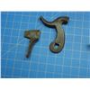 Image 11 : Parts from a Wheeler & Son tradegun consisting of the butplate, trigger guard, trigger, percussion l