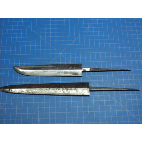 2 dagger blades in rough condtion in need of TLC polishing