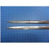 Image 5 : 2 military double edged dagger blades, both stamped with a cross,  255mm long blades, need polishing