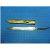 Image 5 : unknown 9 3/4" double edged blade in brass sheath marked 2nd Royal Surry no. 1