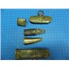 Image 5 : 9 assorted chapes or throats from sword or bayonet scabbards