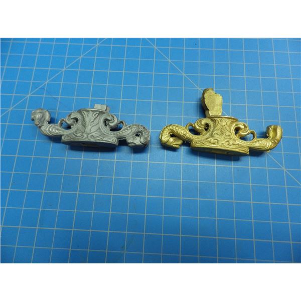 2 Rifle Shoppe castings of crossguards for German hunting swords