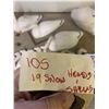 Image 1 : Goose Decoy Shells Quantity of 19 Snow Heads & Shells ...CONSIGNOR TAGGED 10S