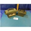 Image 1 : lot of two polyresin. Ammo cases.