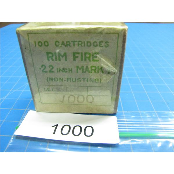 COLLECTOR BOX OF .22 AMMO