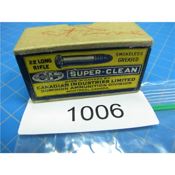 COLLECTOR BOX OF .22 AMMO