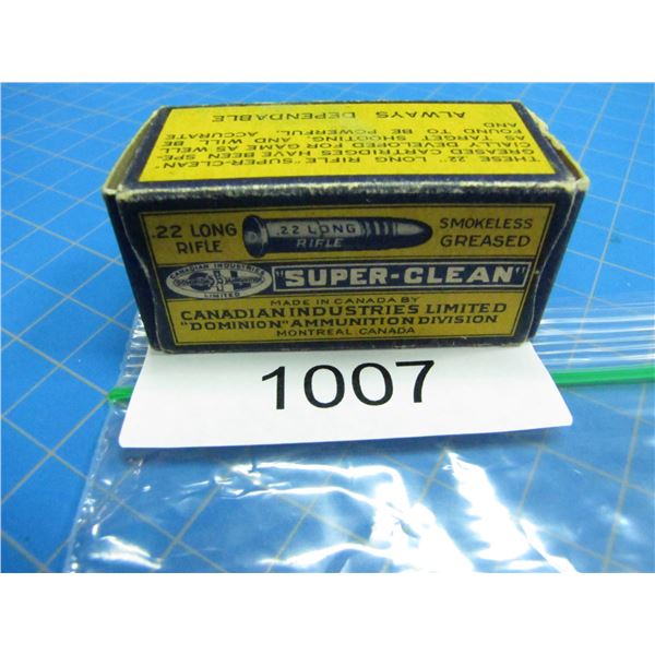 COLLECTOR BOX OF .22 AMMO