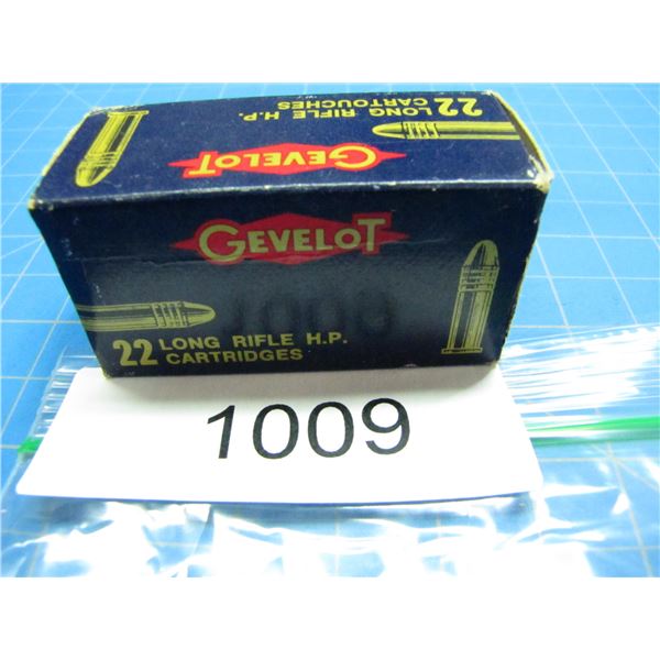 COLLECTOR BOX OF .22 AMMO