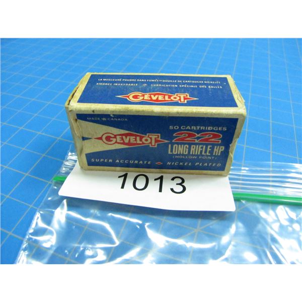 COLLECTOR BOX OF .22 AMMO