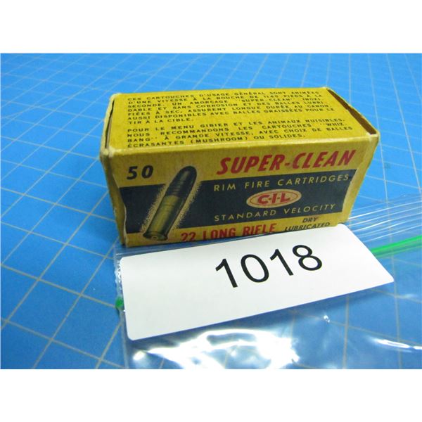 COLLECTOR BOX OF .22 AMMO