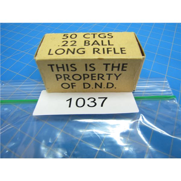 COLLECTOR BOX OF .22 AMMO