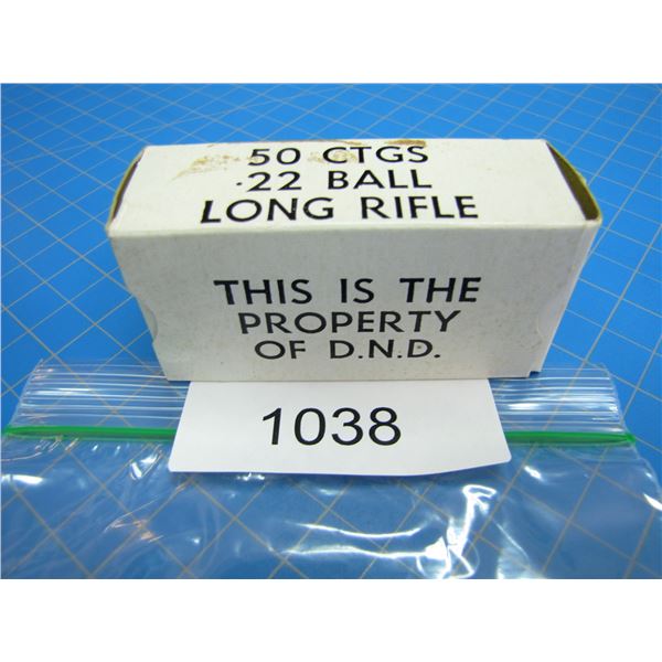 COLLECTOR BOX OF .22 AMMO