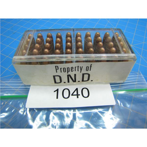 COLLECTOR BOX OF .22 AMMO