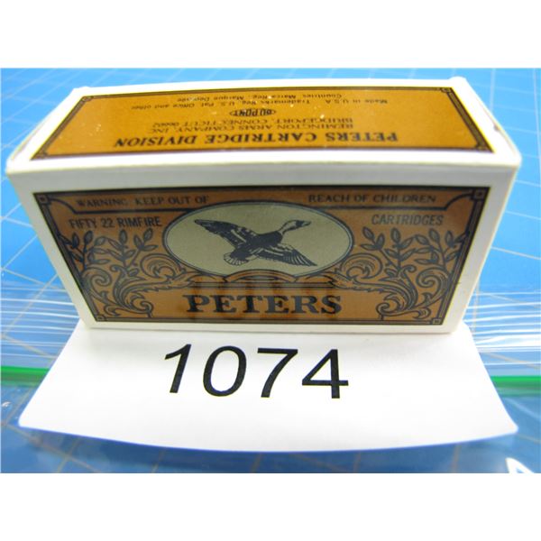 COLLECTOR BOX OF .22 AMMO