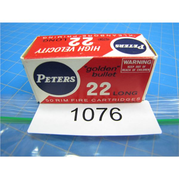 COLLECTOR BOX OF .22 AMMO