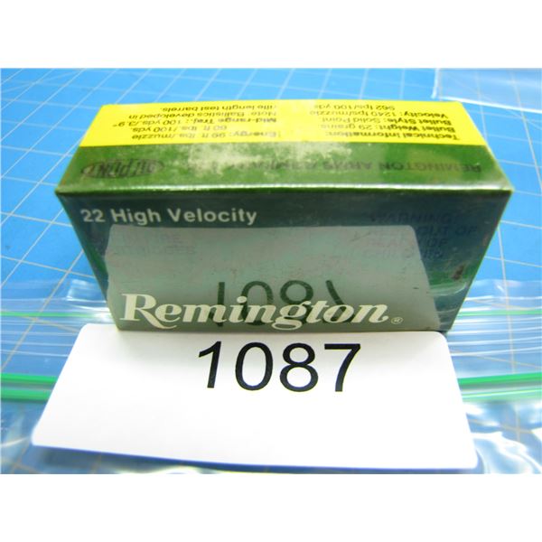 COLLECTOR BOX OF .22 AMMO