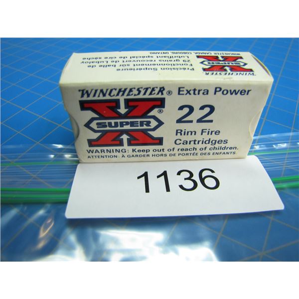 COLLECTOR BOX OF .22 AMMO