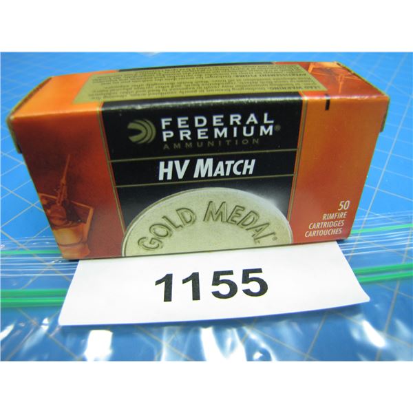 COLLECTOR BOX OF .22 AMMO