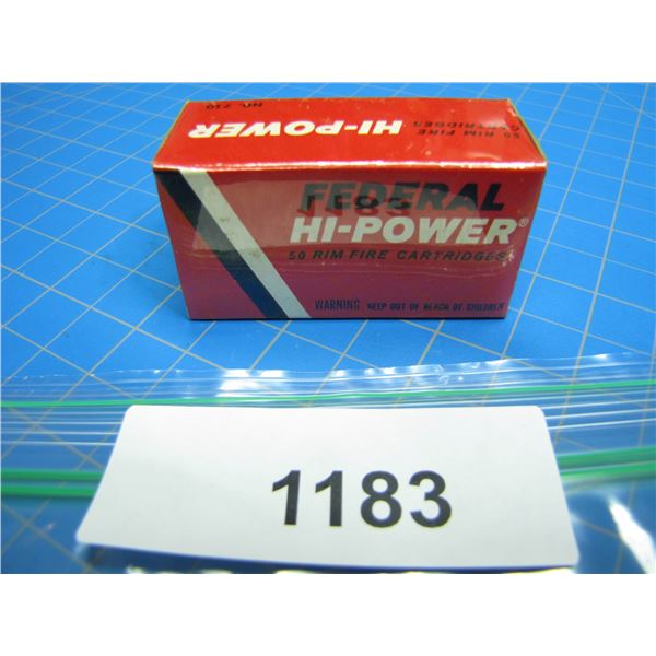 COLLECTOR BOX OF .22 AMMO