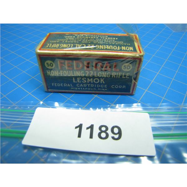 COLLECTOR BOX OF .22 AMMO