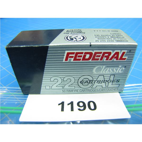 COLLECTOR BOX OF .22 AMMO