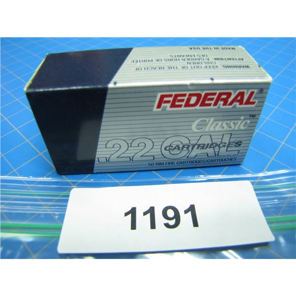 COLLECTOR BOX OF .22 AMMO