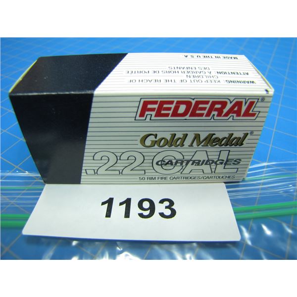 COLLECTOR BOX OF .22 AMMO