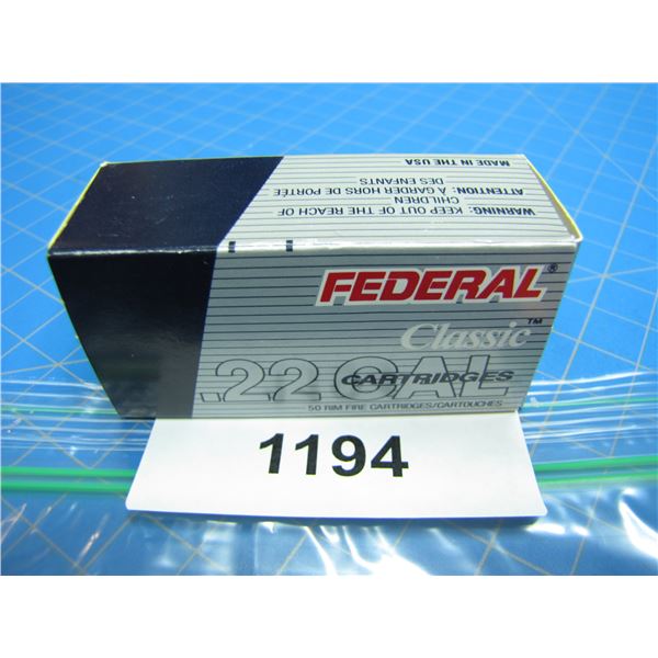 COLLECTOR BOX OF .22 AMMO